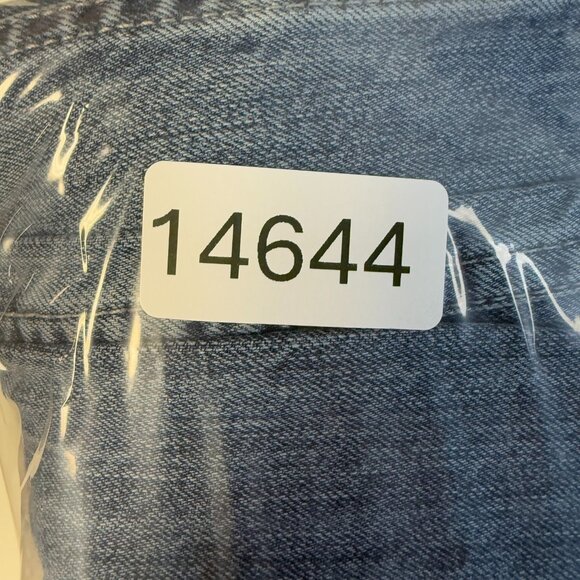 Levis 514 Jeans Mens 34x34 Blue Straight Fit Slim Leg Classic Cotton Denim Pants - Picture 9 of 9